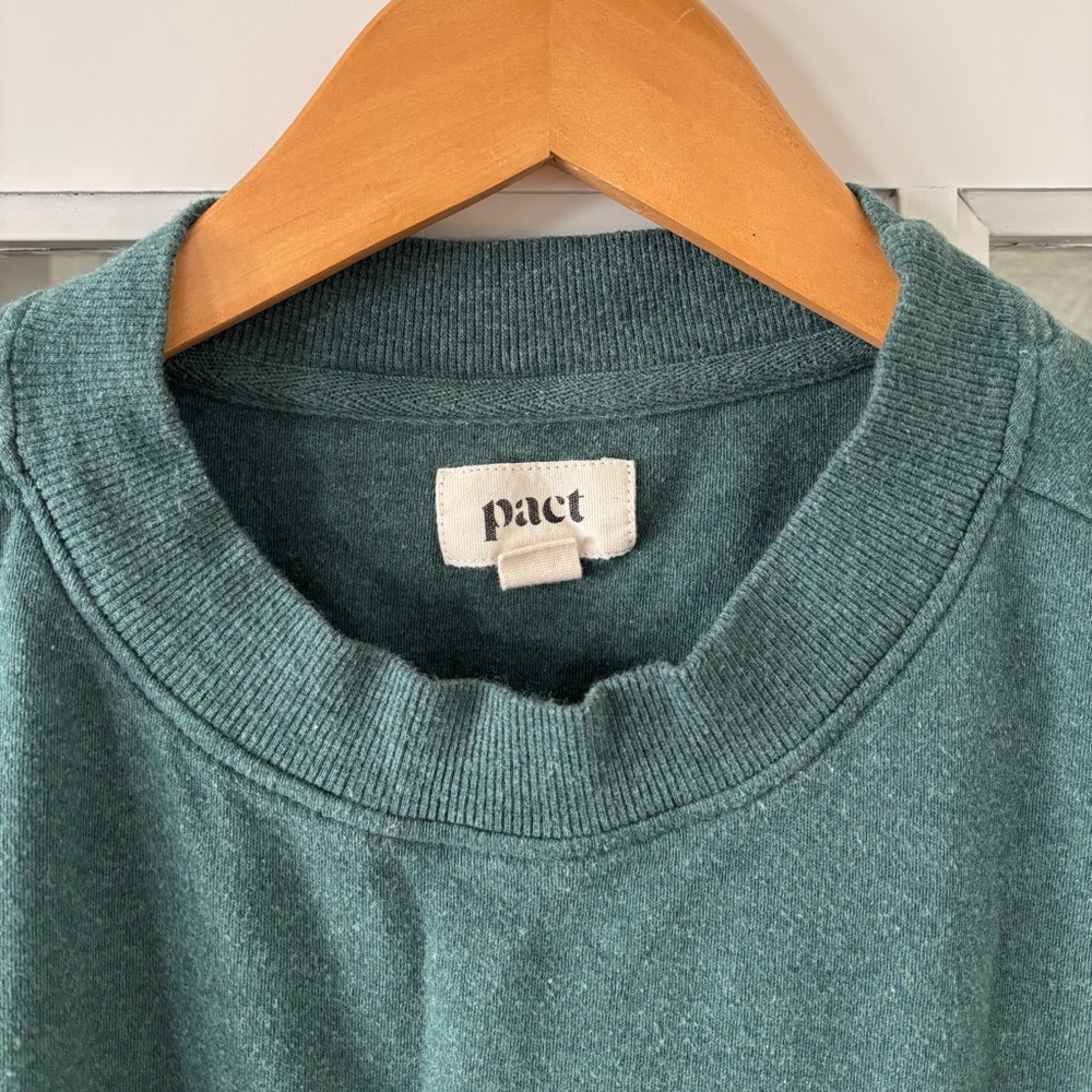 Heather Green Pact Organic Cotton Airplane Top and Pants Set - Picture 2 of 4